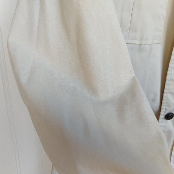 Vintage 70's Safari Explorer Jacket Top Size S M Khaki Warwick Long Sleeve - Picture 7 of 11